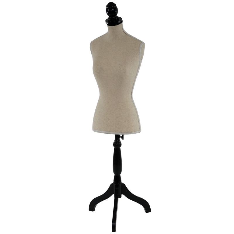 Mannequin de couture de tailleur buste torse féminin T220 - mousse, crème