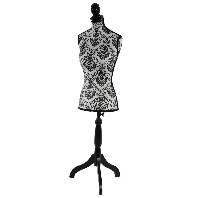 Mannequin de couture de tailleur buste torse féminin T220 - mousse, motif baroque