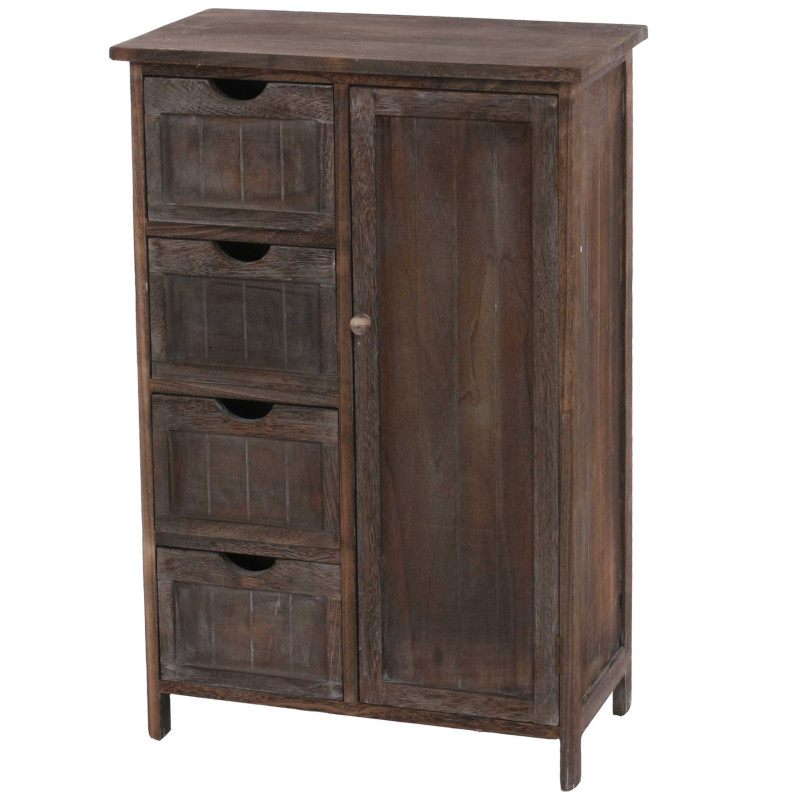 Commode / armoire, 82x55x30cm, shabby chic, vintage - marron