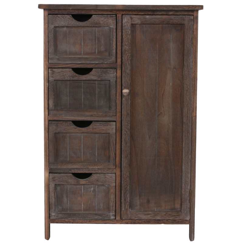 Commode / armoire, 82x55x30cm, shabby chic, vintage - marron