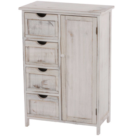 Commode / armoire, 82x55x30cm, shabby chic, vintage - blanc