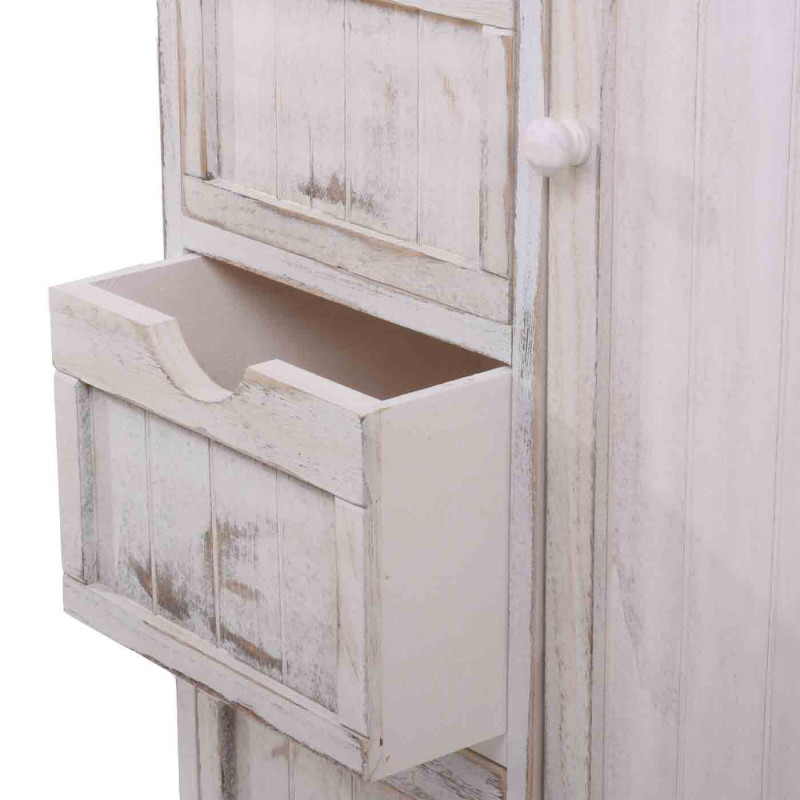 Commode / armoire, 82x55x30cm, shabby chic, vintage - blanc