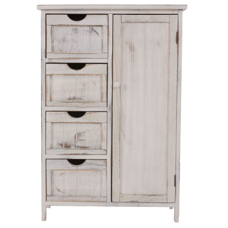 Commode / armoire, 82x55x30cm, shabby chic, vintage - blanc