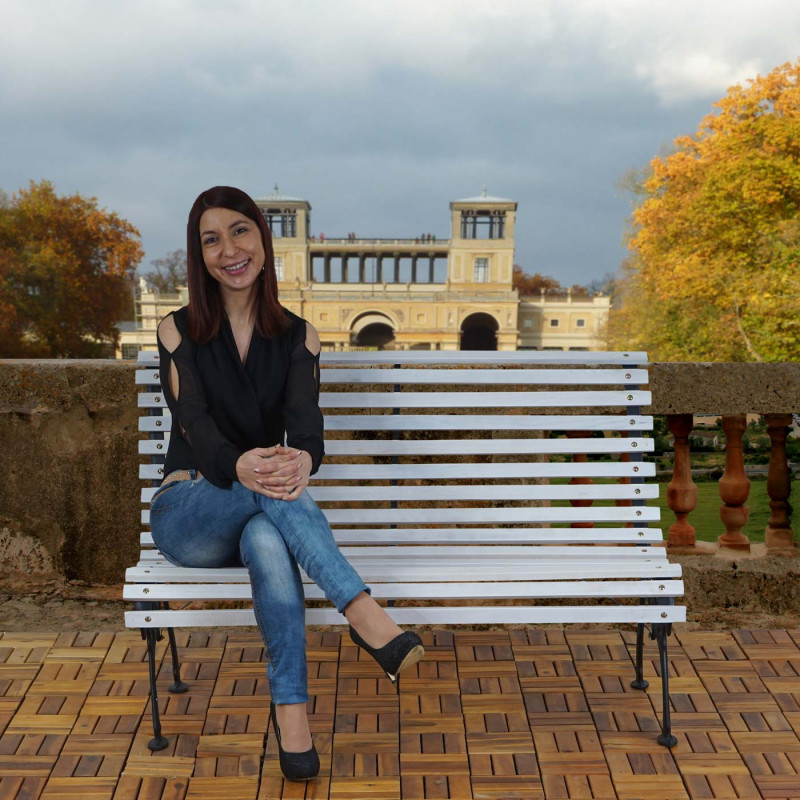 Banc de jardin Antibes banc en bois et fonte 122cm - blanc