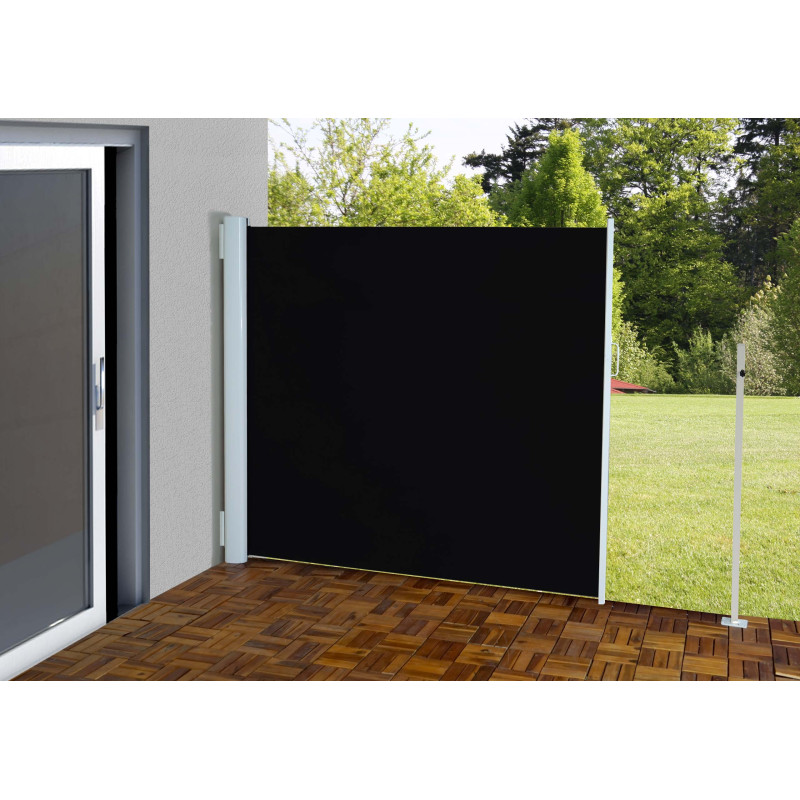 Store à poser latéral T139 brise vue, abat vent, aluminium - 1,8x3m, anthracite