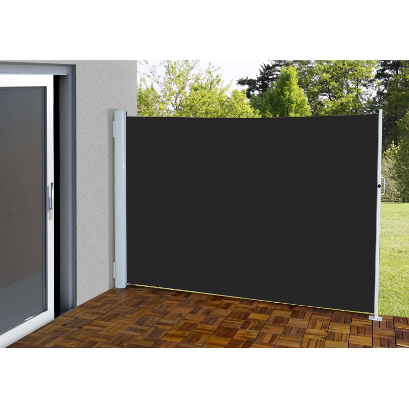 Store à poser latéral T139 brise vue, abat vent, aluminium - 1,8x3m, anthracite