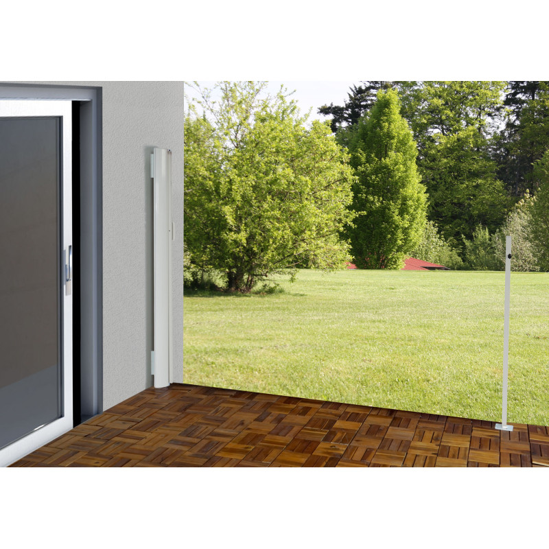 Store à poser latéral T139 brise vue, abat vent, aluminium - 1,8x3m, anthracite