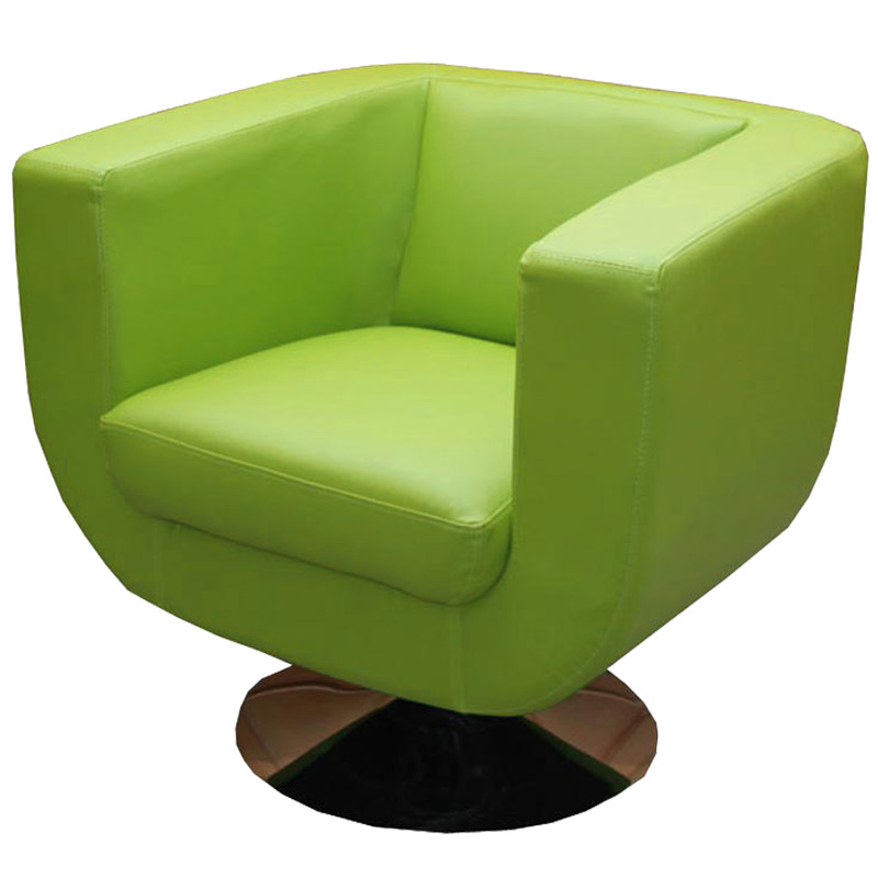 Fauteuil lounge TREVISO II similicuir polyuréthane - vert clair