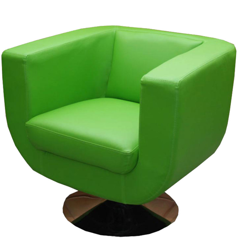 Fauteuil lounge TREVISO II similicuir polyuréthane - vert pomme