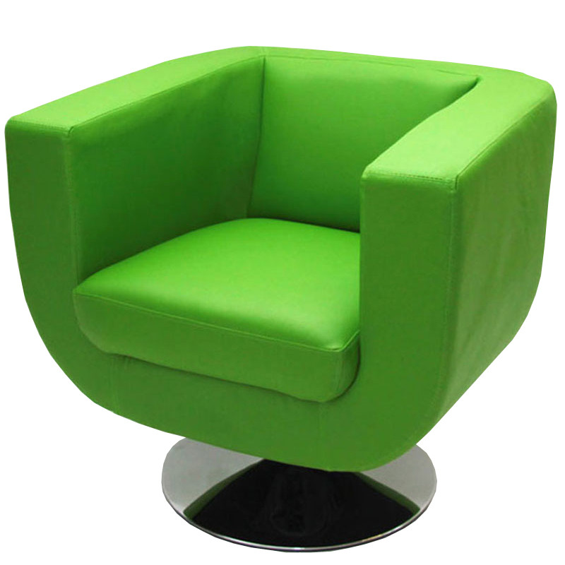 Fauteuil lounge TREVISO II similicuir polyuréthane - vert pomme