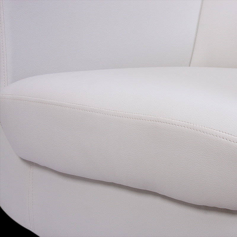 Fauteuil lounge TREVISO II similicuir polyuréthane - crème