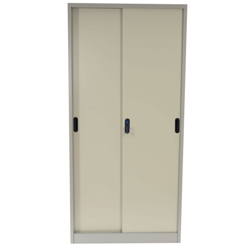 Meuble-classeur Boston T131, vestiaire, placard en métal, 43kg 180x85x40cm - crème