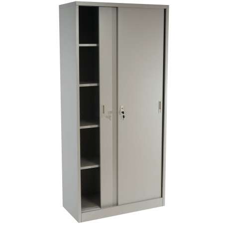 Meuble-classeur Boston T131, vestiaire, placard en métal, 43kg 180x85x40cm - gris