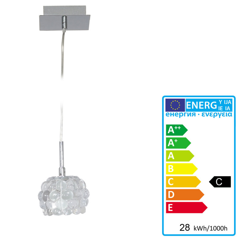 Lampe suspension, HW111, 1 flamme