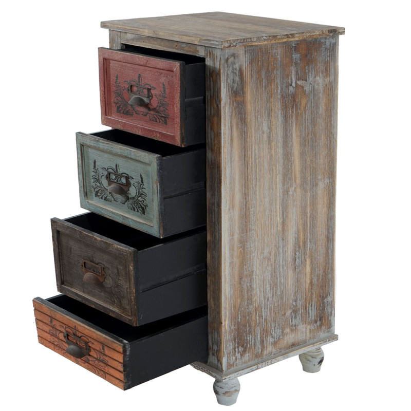 Commode Vigo armoire table d'appoint, vintage, shabby chic, 79x43x33cm