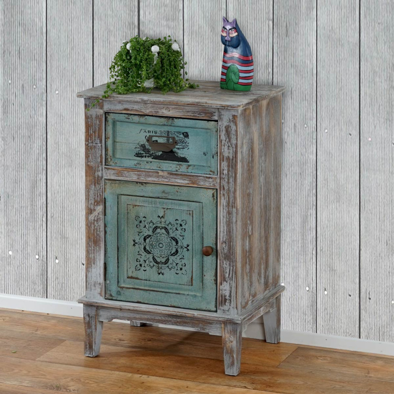 Commode Murcia armoire table d'appoint, vintage, shabby chic, 75x48x36cm