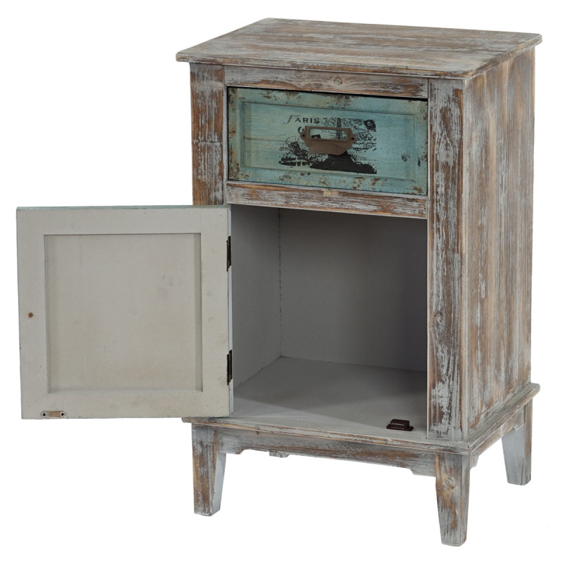 Commode Murcia armoire table d'appoint, vintage, shabby chic, 75x48x36cm