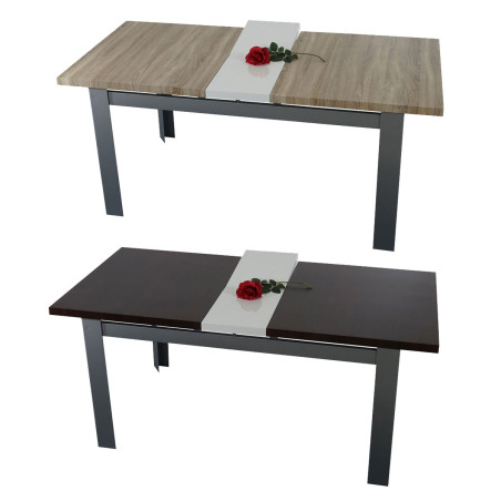 Table de salle à manger Bristol, extensible, à rallonges, 150-180cm - chêne