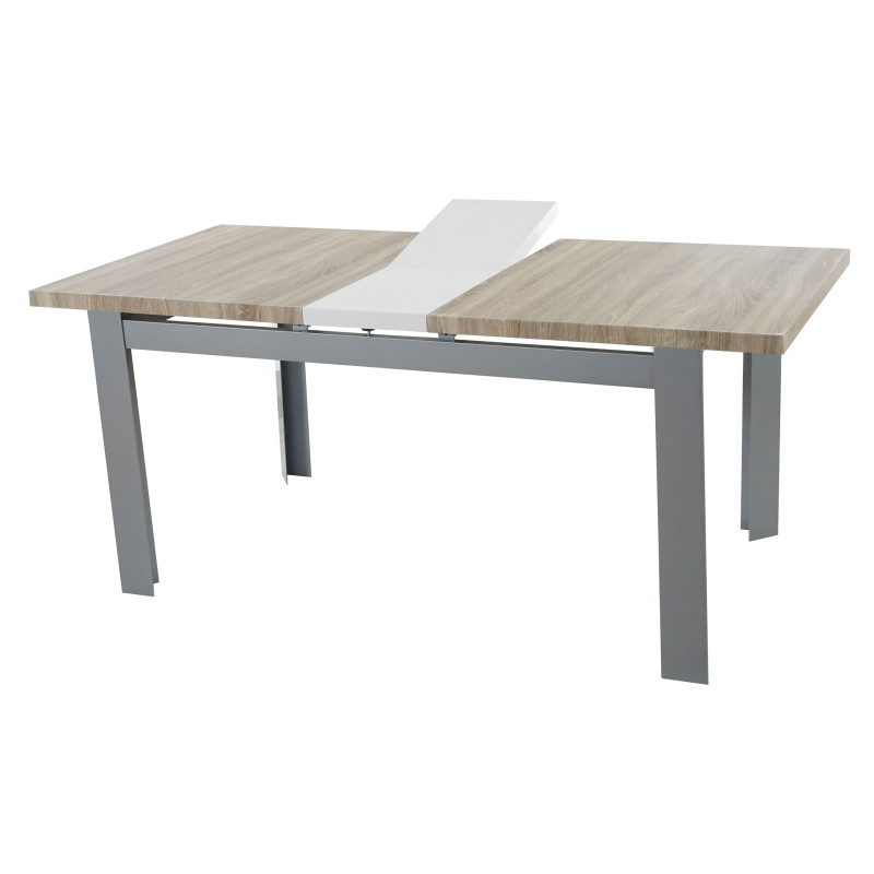 Table de salle à manger Bristol, extensible, à rallonges, 150-180cm - chêne