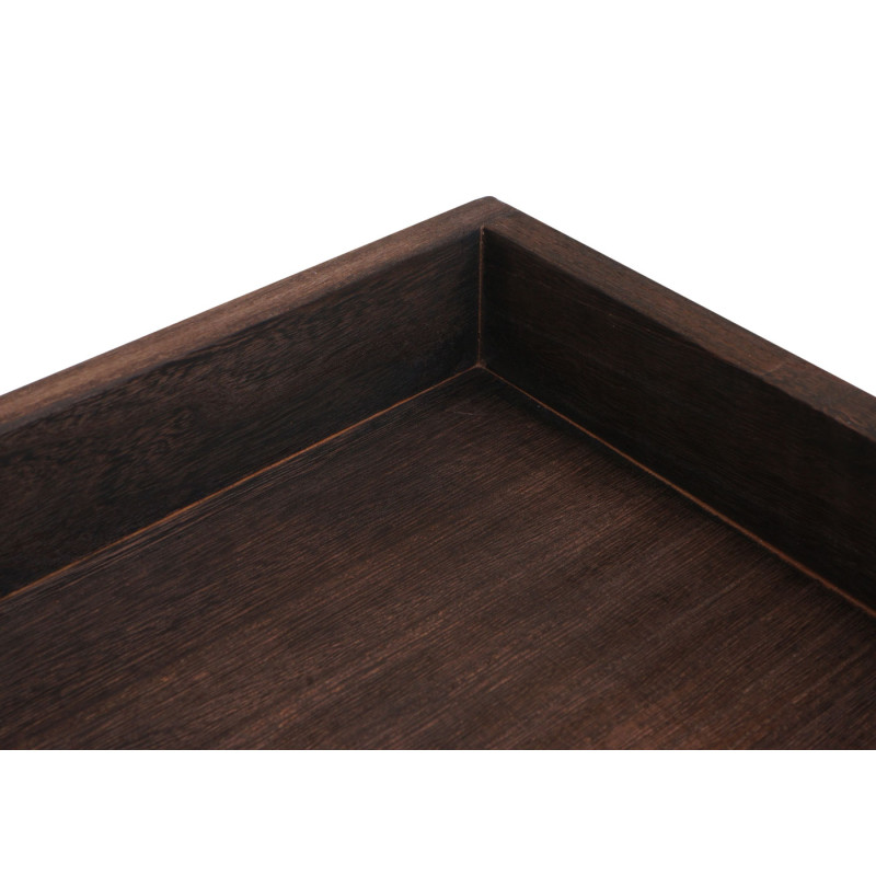 Étagère sur pied Étagère à plantes Étagère à livres, bois métal 3 étagères 90x100x35cm MVG-certifié - brun foncé