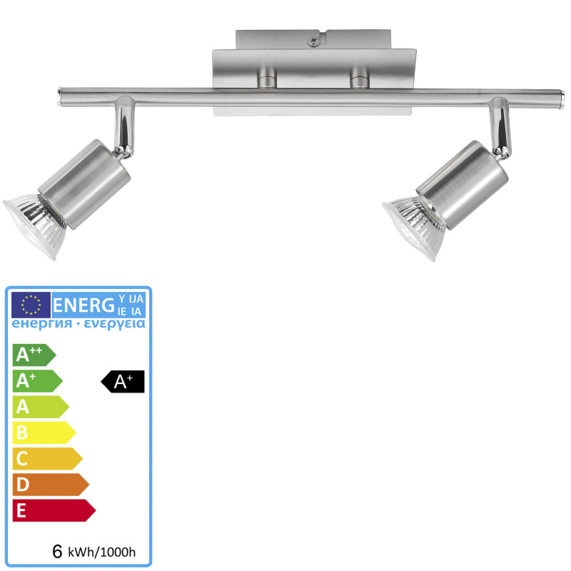 LeuchtenDirekt lampe LD111 plafonnier LED - 6W, 2 spots