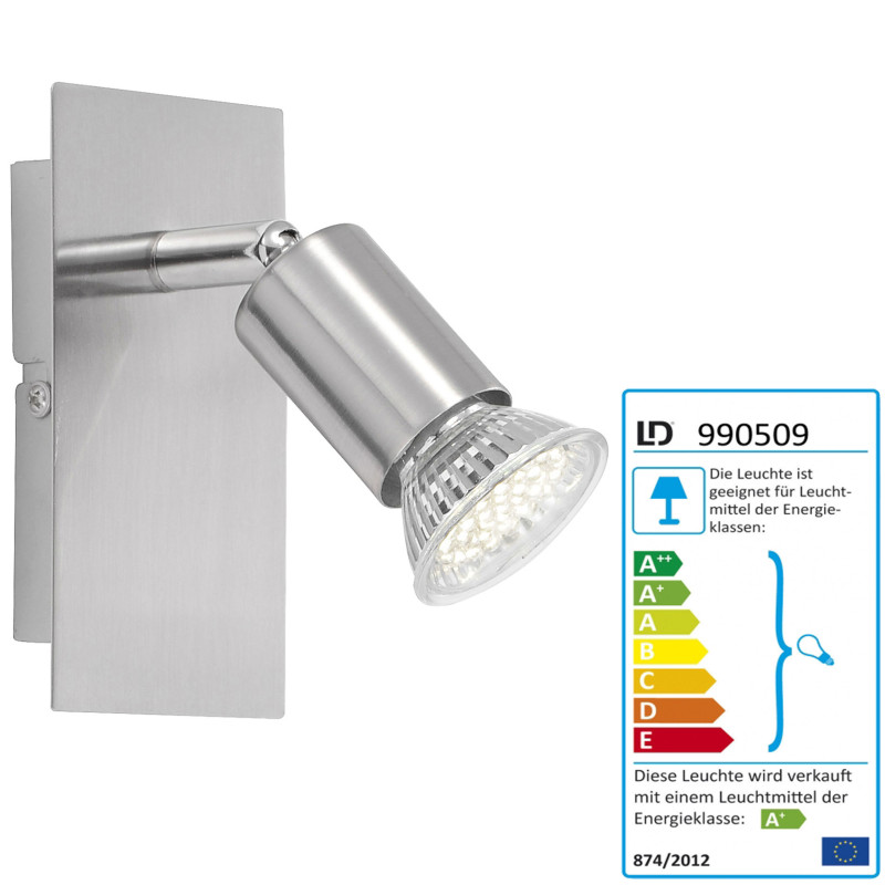 LeuchtenDirekt lampe LD111 applique murale LED - 1 spot