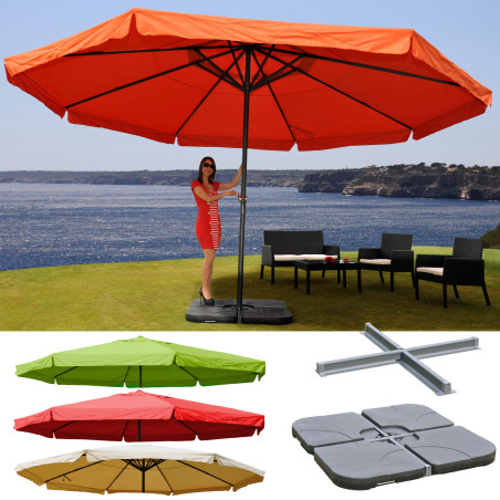 Parasol aluminium Meran ø 5m - vert