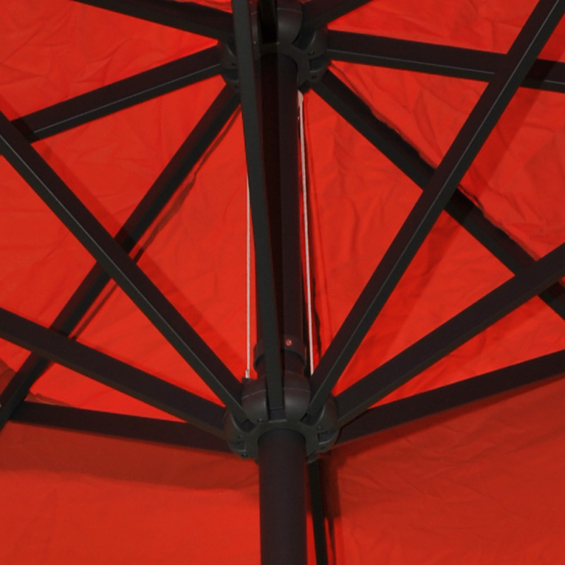 Parasol aluminium Meran ø 5m - bordeaux