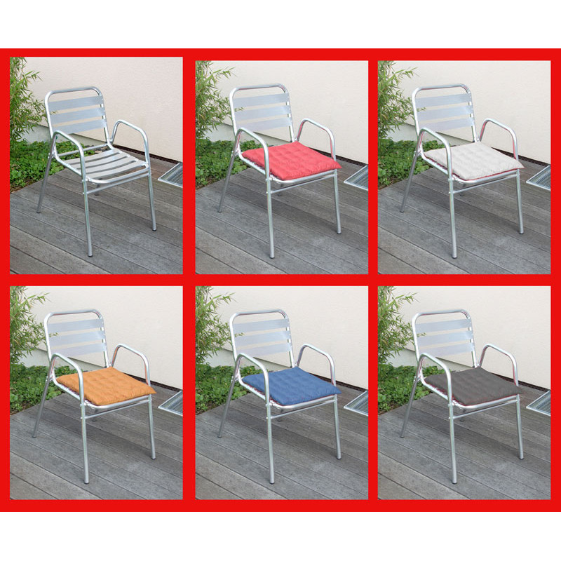 10xChaise de bar, chaise bistro M28, aluminium, 65x53x82cm