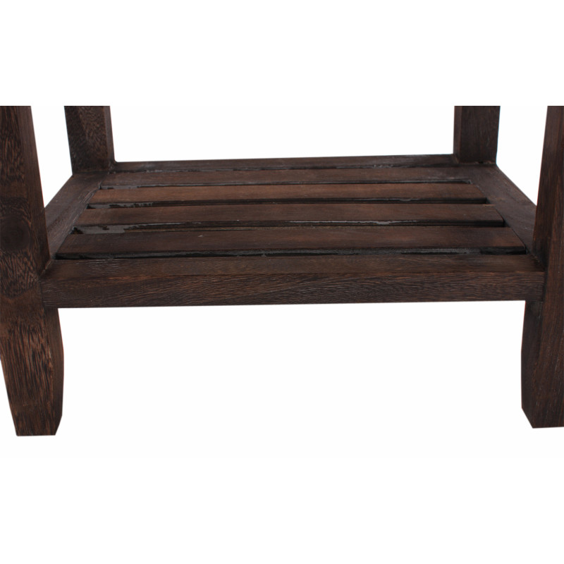 Table d'appoint / chevet, 1 tiroir, 35x27x57cm, shabby, vintage, marron