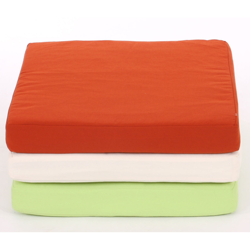 Coussin d'assise pr salon de jardin modulable Siena polyrotin - crème