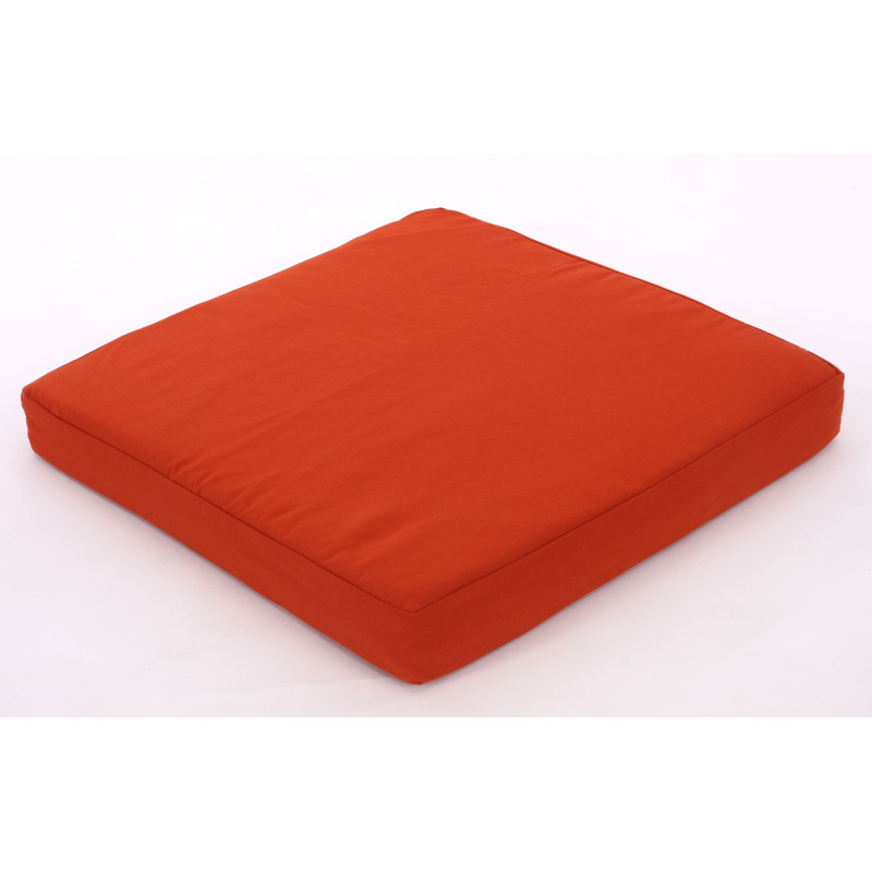 Coussin d'assise pr salon de jardin modulable Siena polyrotin - bordeaux