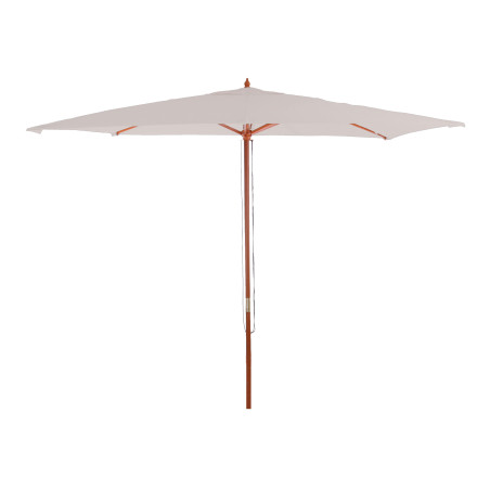 Parasol en bois, parasol de jardin Florida, parasol de marché, 3m - crème