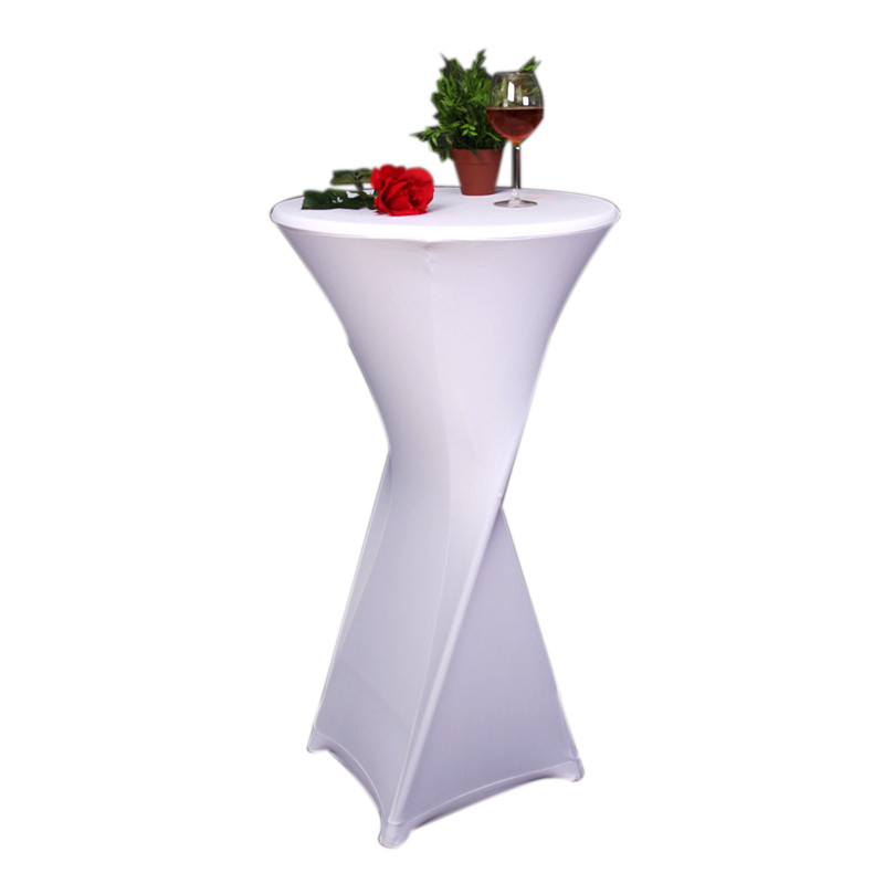 Housse de table / mange-debout, extensible,115-125x60-70cm, blanc