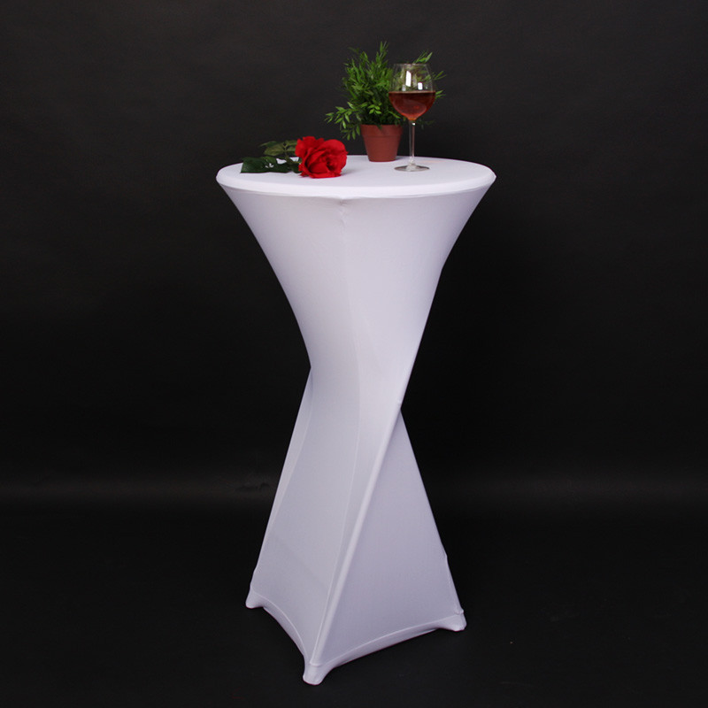 Housse de table / mange-debout, extensible,115-125x60-70cm, blanc