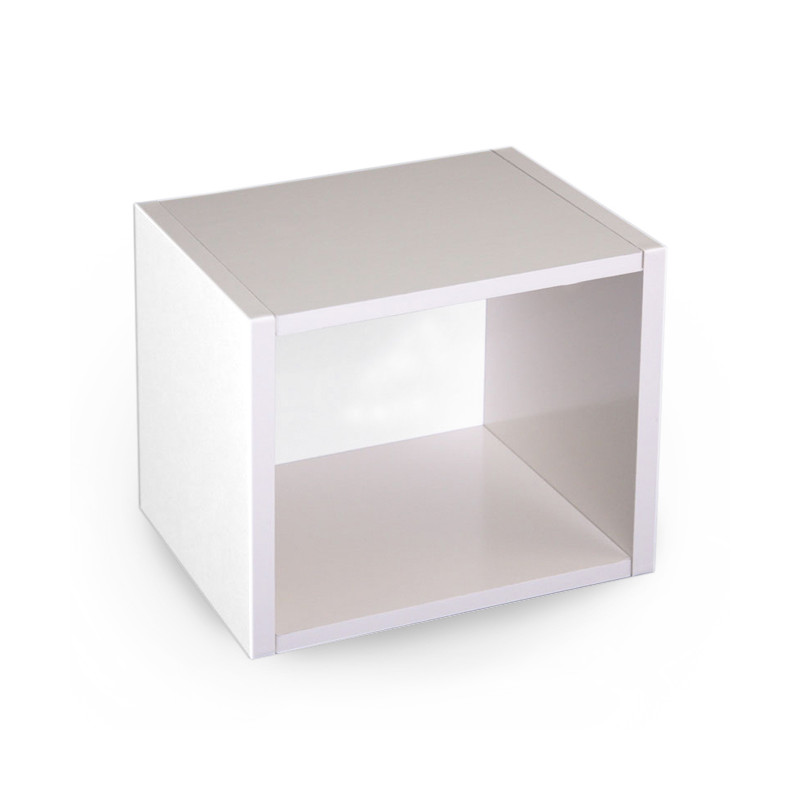 Étagère cube modulaire M73, étagère indépendante, 40x34x29 cm - blanc avec plaque tournante