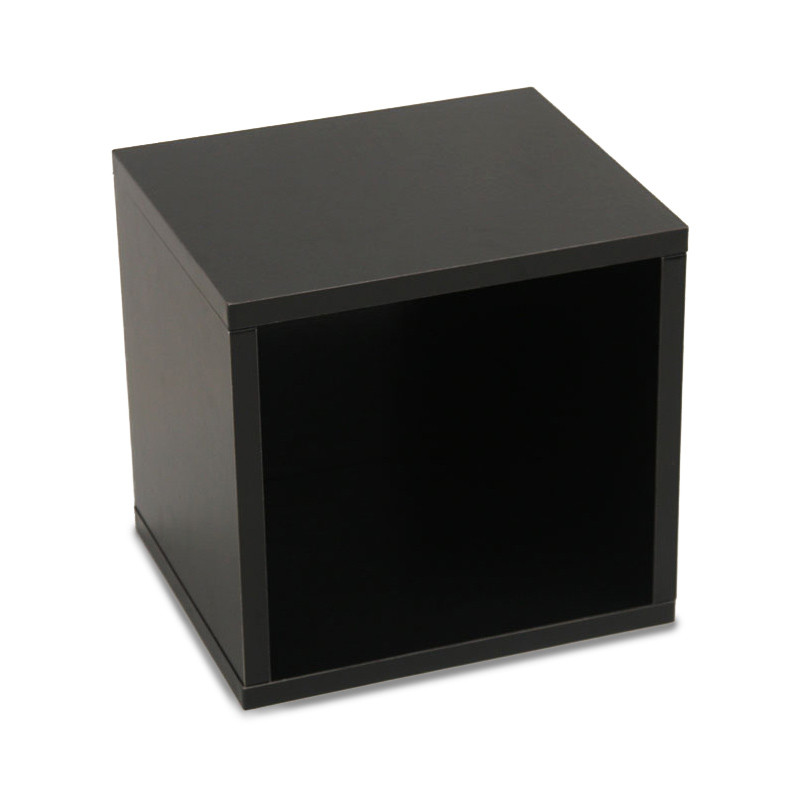 Étagère cube M73, rangement, combinable, 34x29x33cm, noir