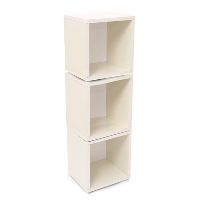 3x étagère cube modulaire M73, étagère indépendante 100 cm, rotatif - blanc