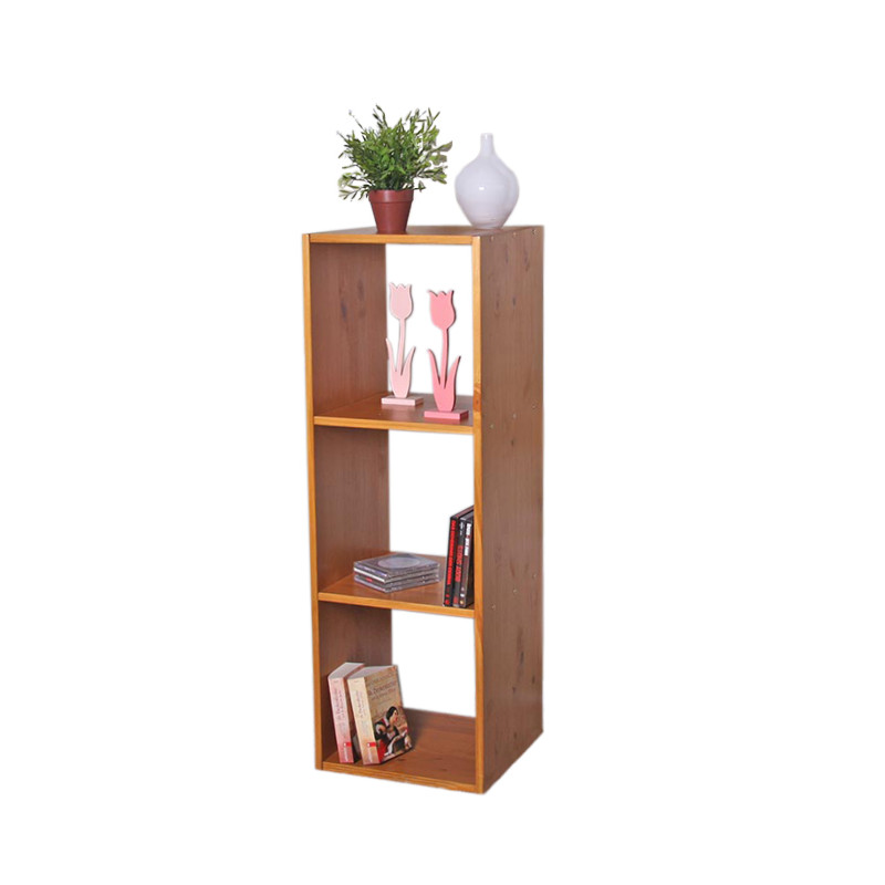 Étagère / meuble de rangement, 4 tablettes, bois de pin massif