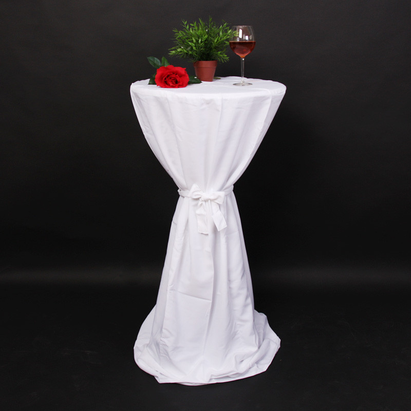 Housse de table / mange-debout / nappe, 150x60cm, blanc