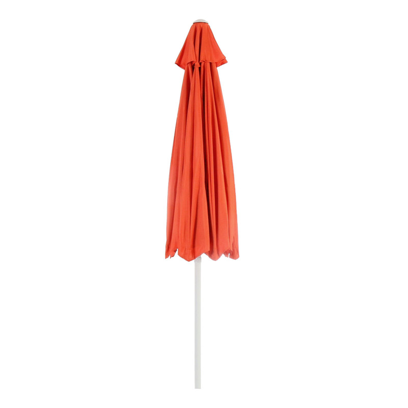 Parasol en aluminium N19, 300 cm, inclinable, inoxydable - terre cuite