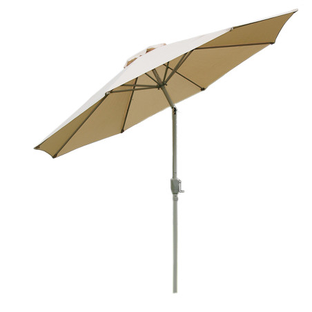 Parasol en aluminium N19, 300 cm, inclinable, inoxydable - crème