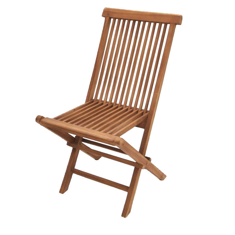 Chaise de jardin pliante Modena, en bois de teck, 45x62x90cm