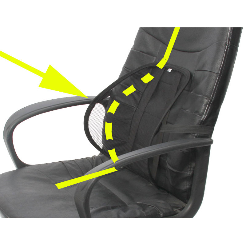 2x appui-dos, protecteur du dos pour fauteuil de bureau + voiture, ergonomique