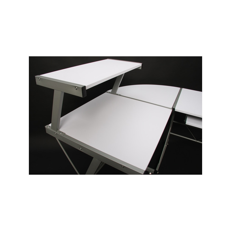 Bureau jeunesse, table Nevada, 100x115x140cm, blanc