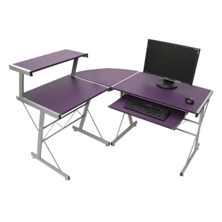 Bureau jeunesse, table Nevada, 100x115x140cm, violet