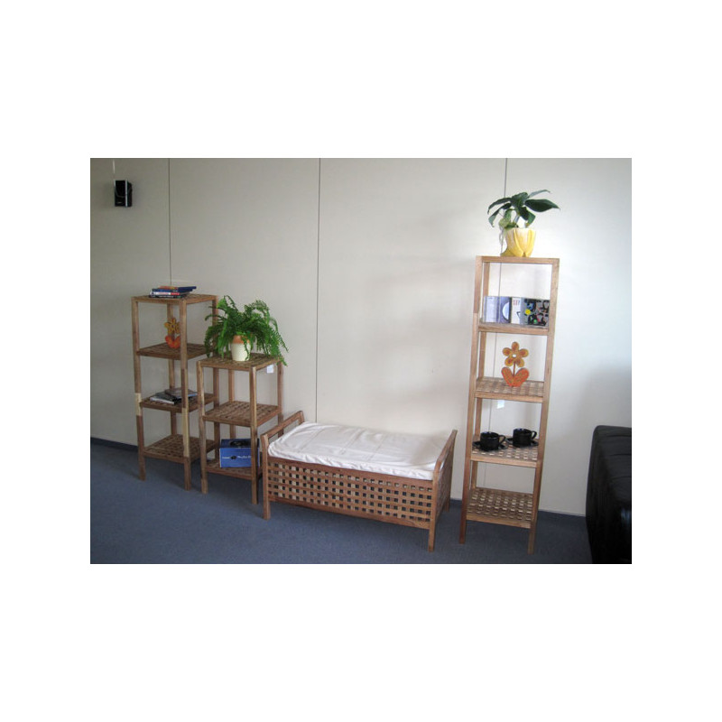 Étagère cuisine /salle de bain,3 niveaux,bois,lubrifié