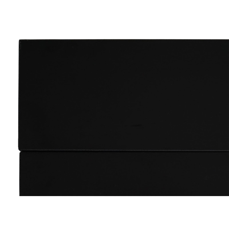 Bureau pliable, table console pliante table d'ordinateur portable table de rangement, 80x45cm, métal MDF - noir