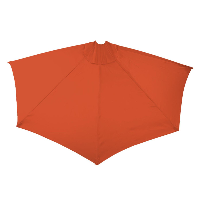 Housse de rechange pour parasol semi-circulaire Parla, 270cm tissu/textile UV 50+ 3kg - terracotta
