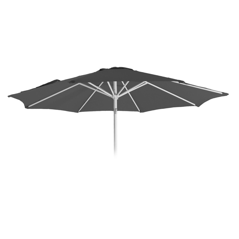 Housse de rechange pour parasol N19, housse de parasol de rechange, Ø 3m tissu/textile 5kg - anthracite